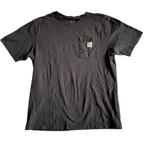 Carhartt Y2K Mens Black Pocket T-Shirt Size Medium Casual Workwear